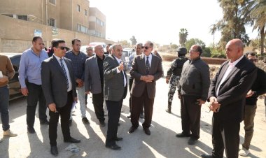 محافظ كفر الشيخ يتفقد تبطين الترع.. بعد تأهيل 393 كيلو