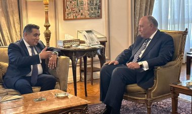 شكري يستقبل وزير الدولة البريطاني للشرق الأوسط وشمال إفريقيا