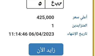 بـ450 ألف جنيه.. عرض لوحات سيارات بأرقام مميزة على بوابة مصر المرورية 