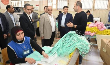 وزير التجارة ومحافظ الغربية يتفقدان مجمع الصناعات النسيجية والمنطقة الصناعية القديمة بالمحلة الكبرى