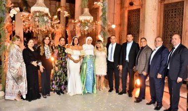 نجوم الفن والمجتمع والرياضة في عقد قران ابنة الكابتن إبراهيم حسن (صور)