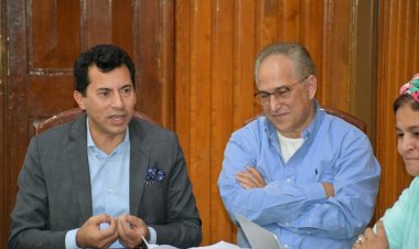 وزير الرياضة يجتمع باللجنة البارالمبية المصرية بإستاد القاهرة