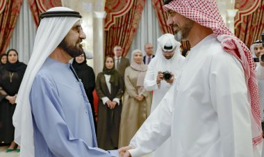 محمد بن راشد يستقبل ولي عهد عجمان