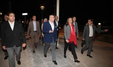 محافظ بني سويف ووزيرة الثقافة يشهدان فعاليات الأمسيات الفنية بالممشى السياحي