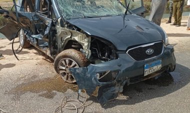 «3 جثث ومصاب».. ننشر أول صور لحادث انقلاب سيارة في ترعة بقنا