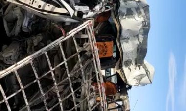إصابة 9 أشخاص في حادث انقلاب ميكروباص بالطريق الصحراوى فى الصف
