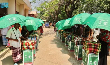 مركز الملك سلمان للإغاثة يوزع 48 طنا من السلال الغذائية بجمهورية بنجلاديش