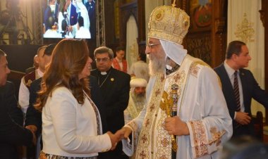 محافظ دمياط تشارك احتفالات كاتدرائية العباسية بعيد القيامة المجيد