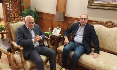 محافظ بورسعيد يستقبل رئيس الغرفة التجارية للتهنئة بعيد الفطر