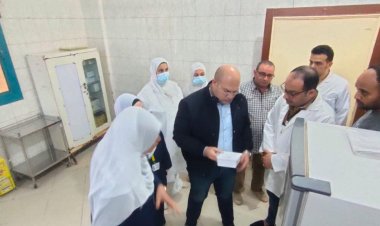 نائب محافظ الجيزة يتفقد مستشفي أوسيم المركزي في جولة مفاجئة