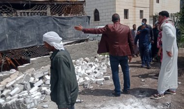 إزالة حالتى تعدى على أرض زراعية فى المهد بقريتي شرباص والوسطانى