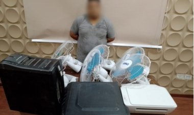 القبض على لص لسرقته مدرسة بمدينة بدر 