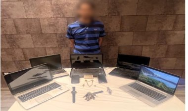 حارس عقار وراء سرقة 5 أجهزة لاب توب ومشغولات ذهبية من داخل شقة بالزيتون 