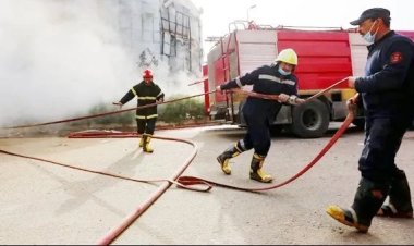 حريق بعدد من أحواش المنازل في قنا