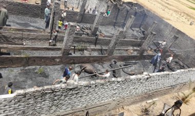 نشوب حريق داخل 6 منازل ونفوق 16 رأس ماشية في قنا (صور)