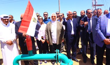 لخدمة أهالي الشيخ زويد.. وزيرة التضامن تفتتح محطة تحلية مياه بشمال سيناء