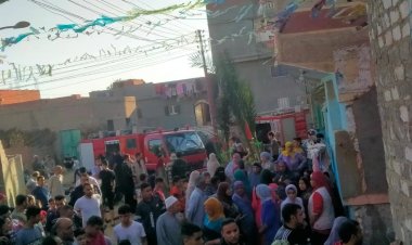 حريق  يلتهم 3 منازل بقرية السوالم بالبحيرة