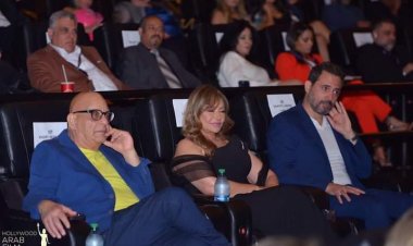 ليلى علوي وظافر العابدين وخيري بشارة في افتتاح مهرجان هوليود للفيلم العربي (صور)