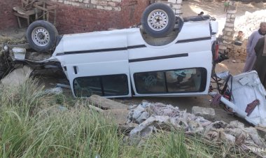 مصرع شخص إثر حادث تصادم قطار بسيارة ميكروباص في العياط