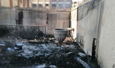 «تفحمت بالكامل».. حريق هائل يلتهم كنيسة العذراء بديروط