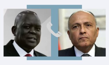 وزير الخارجية يتلقى اتصالًا هاتفيًا من القائم بأعمال وزير خارجية جنوب السودان