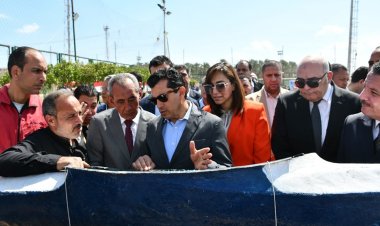 وزير الشباب يتفقد نادي المعدية الرياضي في زيارته للبحيرة