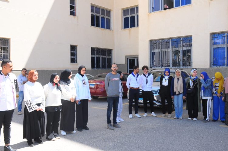 رئيس جامعة كفر الشيخ يشهد ماراثون ختام المسابقة الكشفية لعشائر الجوالة بالجامعة