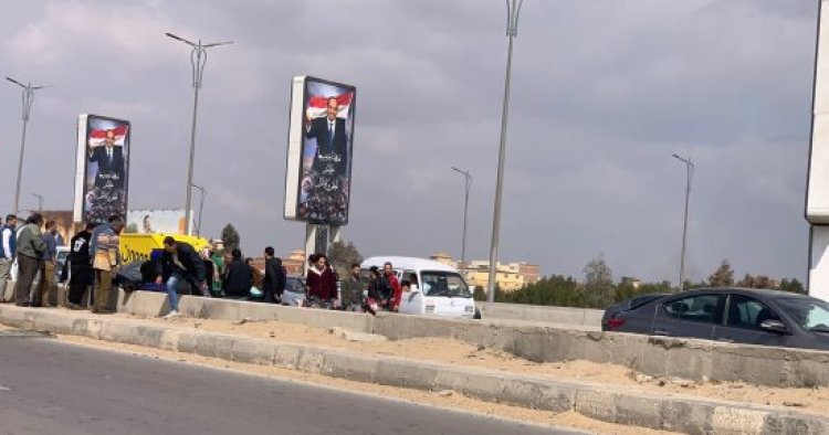 مصرع شخص إثر اصطدام سيارة بكوبرى مشاة بطريق الإسكندرية الصحراوي