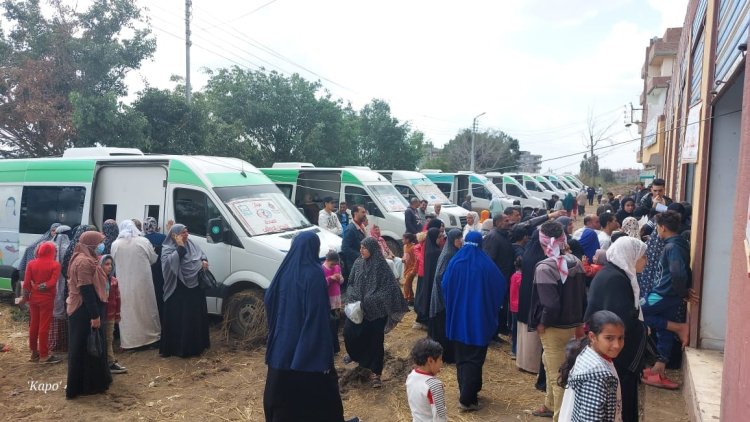 تنفيذ قافة طبية بعزبة  الأربعين بدمياط