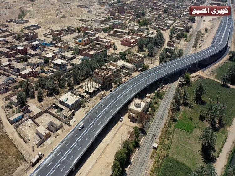 بدء التشغيل التجريبي لكباري السيل والمضيق بمحافظة أسوان أمام حركة المرور
