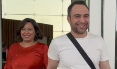 استعدادا لـ حفل «روائع الموجي».. شيرين عبد الوهاب تصل الرياض بصحبة حسام حبيب