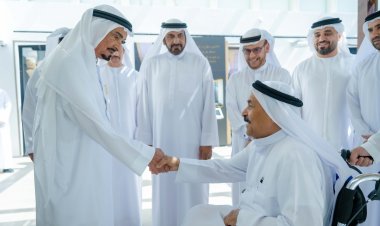 حميد النعيمي يزور بيت الشاعر راشد الخضر في عجمان