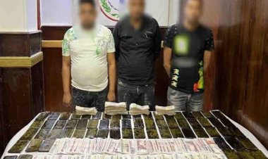 ضبط 6 أشخاص بينهم سيدة بحوزتهم «10 كيلو أستروكس وحشيش» بالزاوية الحمراء والمطرية