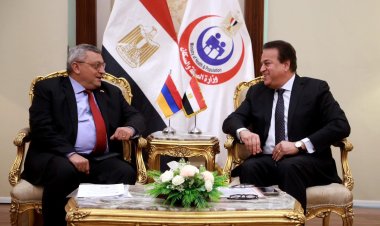 وزير الصحة يبحث مع سفير أرمينيا إعادة تفعيل اتفاقيات التعاون الموقعة بين البلدين