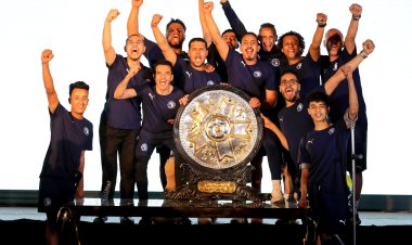 بيراميدز يفوز بالنسخة الأولى من دوري «الساق الواحدة» | صور