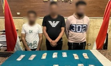 ضبط 3 أجانب لقيامهم بالإتجار غير المشروع فى النقد الأجنبي بالزيتون