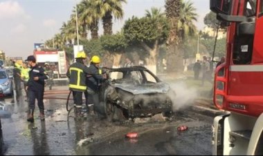 حرائق تلتهم سيارة ملاكى ومحل وكشك بمنطقتي أكتوبر والهرم وأوسيم