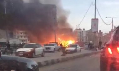 إخماد حريق نشب داخل سيارة فجرًا بمنطقة التجمع الأول 