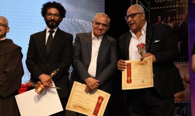 تكريم خالد النبوى وسهر الصايغ وأحمد السبكى فى حفل ختام "الكاثوليكى للسينما" 