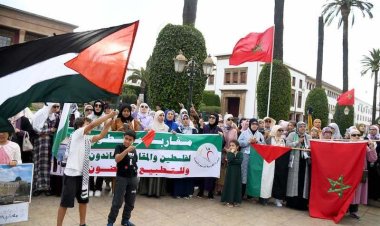 المغرب.. وقفة تضامنية من أجل فلسطين وضد التطبيع مع إسرائيل أمام ساحة البرلمان