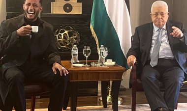 محمد رمضان يلتقي مع الرئيس الفليسطيني محمود عباس في نيويورك