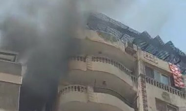 السيطرة على حريق نشب داخل عقار مكون من 14 طابق بمنطقة فيصل