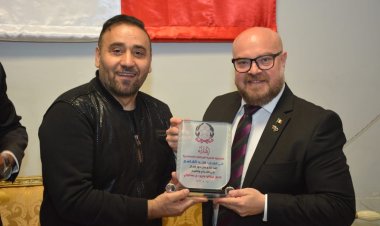 تكريم مجد القاسم في القنصلية الفخرية الإيطالية بالإسكندرية