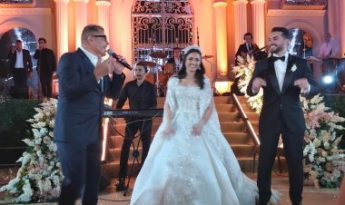 هجوم على عمرو دياب بسبب أحد المعجبين في حفل زفاف ابنة حميد الشاعري