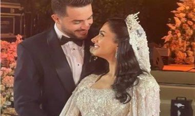 «هبقى جد قلبك».. أبرز لقطات حفل زفاف ابنة حميد الشاعري