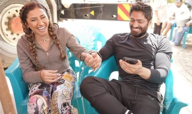من كواليس «تاج».. تامر حسني يوجه  رسالة لدينا الشربيني