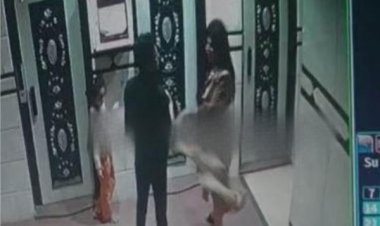 شاهد لحظة تعدي سعد الصغير على منزل طليقته السابقة