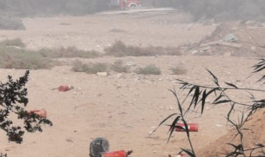 إخماد حريق مزرعة أشجار علي مساحة 20 فدان بطريق مصر إسكندرية الصحراوي  