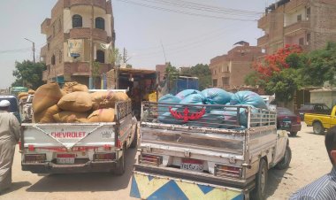 رئيس مدينة سمالوط يضبط 79 طن قمح مهرب للسوق السوداء