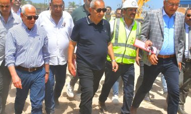 محافظ بورسعيد يتفقد مشروع إنشاء ستاد النادي المصري الجديد